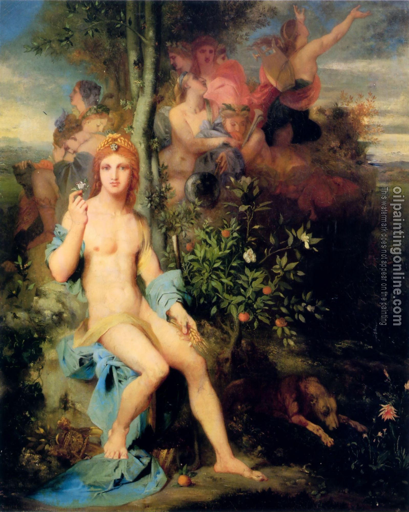 Moreau, Gustave - Apollo and the Nine Muses